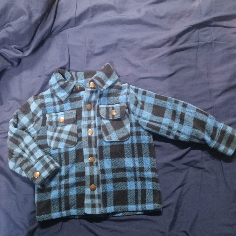 Old Navy Blue & Black Plaid Pendleton Jacket/Size 2T (Boys)